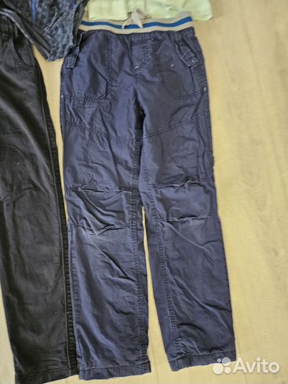 Брюки школьные 140 синие и пр