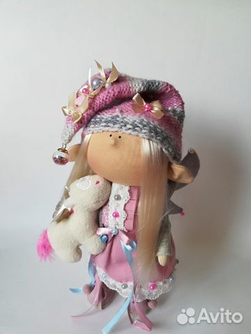 Интерьерная кукла эльф ручной работы