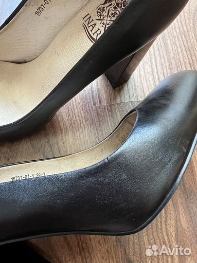 Туфли черные женские 39 размер натуральная кожа