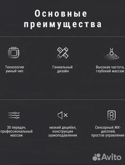 Перкуссионный массажер пистолет для тела