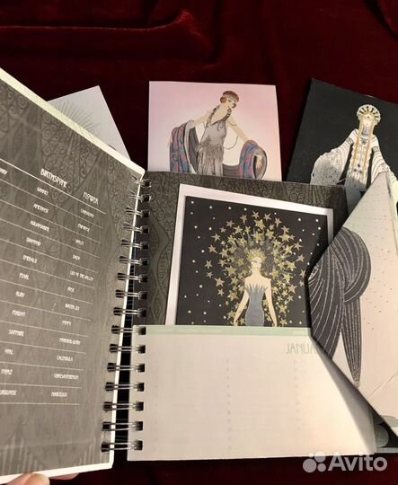 Блокнот -буклет с открытками Эртэ