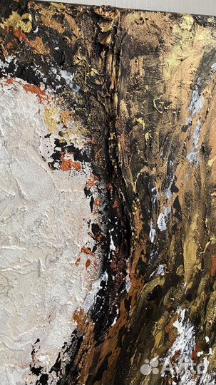 Картина маслом в гостиную над диваном абстракция