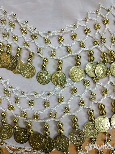 Платок с монетами для восточных танцев