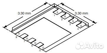 Микросхема SIS406DN-T1-GE3 mosfet N-Ch 30V 9A 121