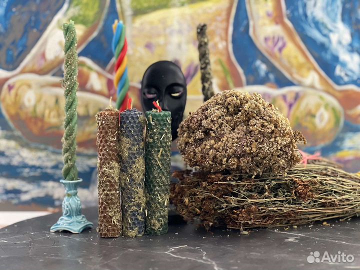 Свечи восковые, из вощины