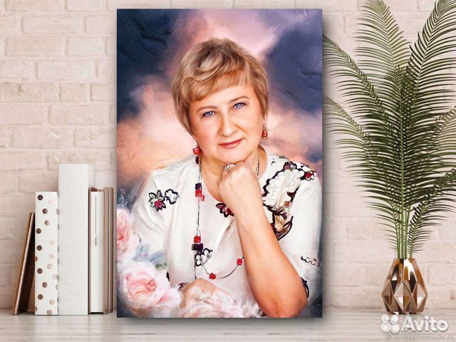 Портрет на холсте по фото на заказ