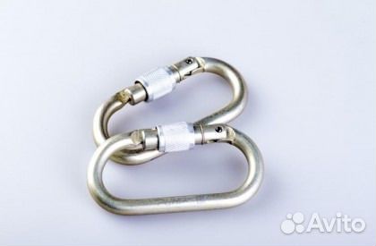 Карабин Ринг стальной овальный с муфтой Keylock