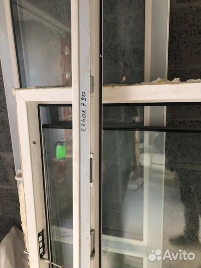 Балконный блок с дверью бу