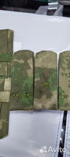 Погоны Вышитые мох