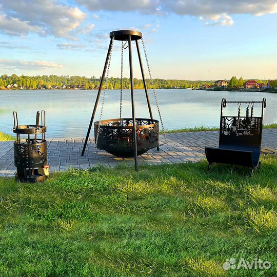 Чугунная Костровая чаша Fantastic 700 Антик (чаша