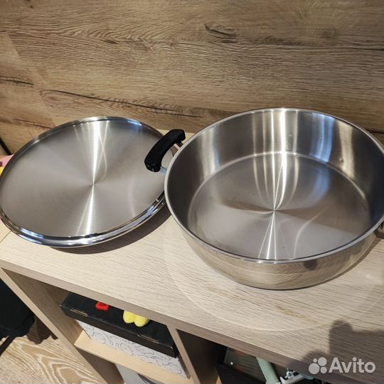 Кастрюля из нержавейки 6 литров, из Италии