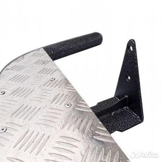 Задняя подножка с боковой защитой бампера Газель