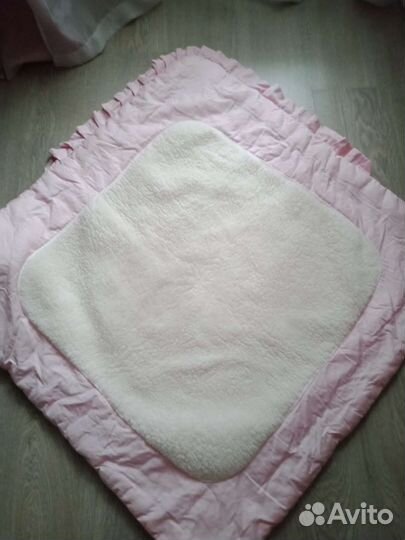 Конверт одеяло на выписку зимний для девочки