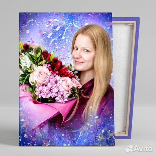 Портрет по фото на холсте от 1 дня в Астрахани