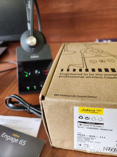 Беспроводная гарнитура Jabra Engage 65 Mono