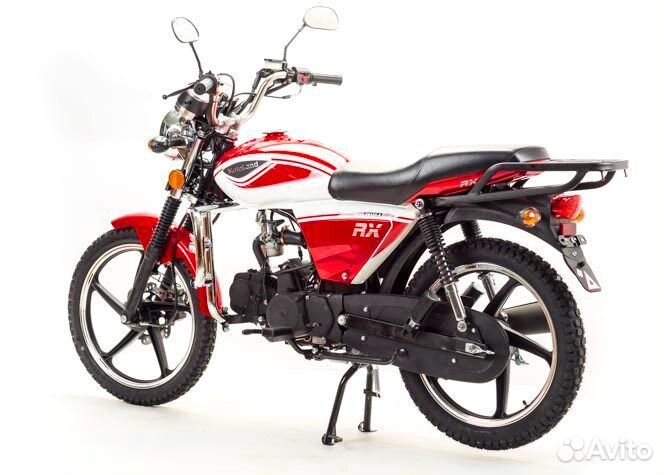 Мотоцикл мопед Motoland Альфа RX 125 красный