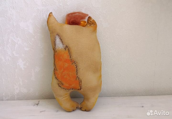 Интерьерная кофейная кукла Лисичка 21 см