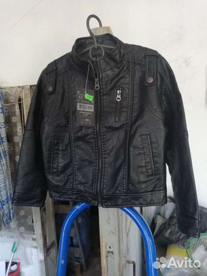 Кожаная куртка детская