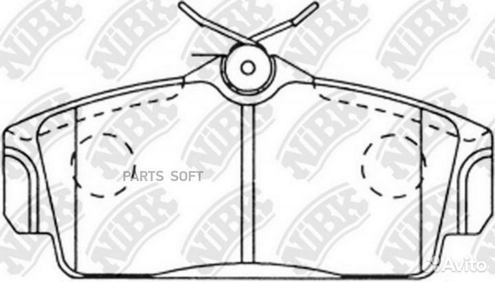 Nibk PN2230 Колодки тормозные дисковые передние ni