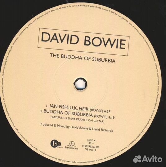 Винил David Bowie – The Buddha Of Suburbia (2LP)