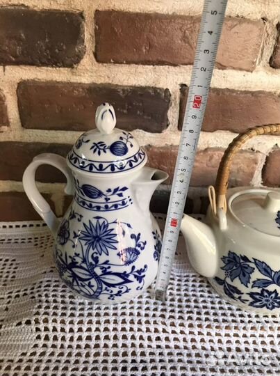 Луковый узор, синий лук поедметы сервировки