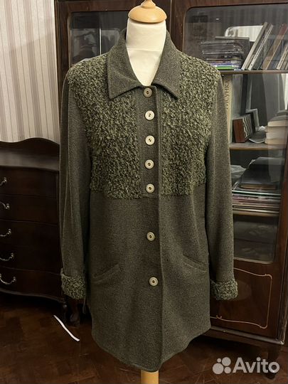 Винтажная рубашка-пиджак тёплая