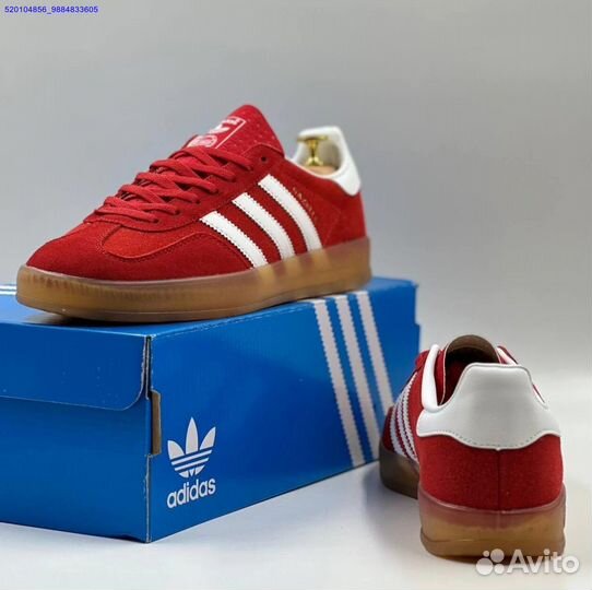 Кроссовки Adidas Gazelle Red (Арт.82201)