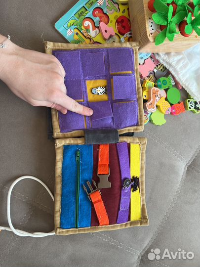 Книга пазвивающая из фетра