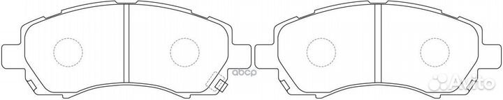 Колодки тормозные дисковые передние BP27398 SB