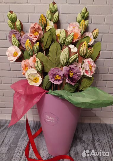 Медово-имбирные пряники на подарок. Эустома