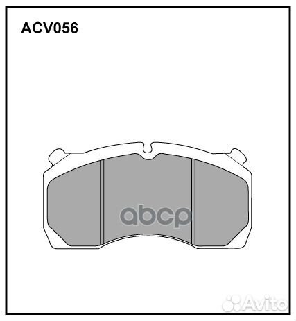 Колодки тормозные дисковые WVA (29149) HCV ACV0