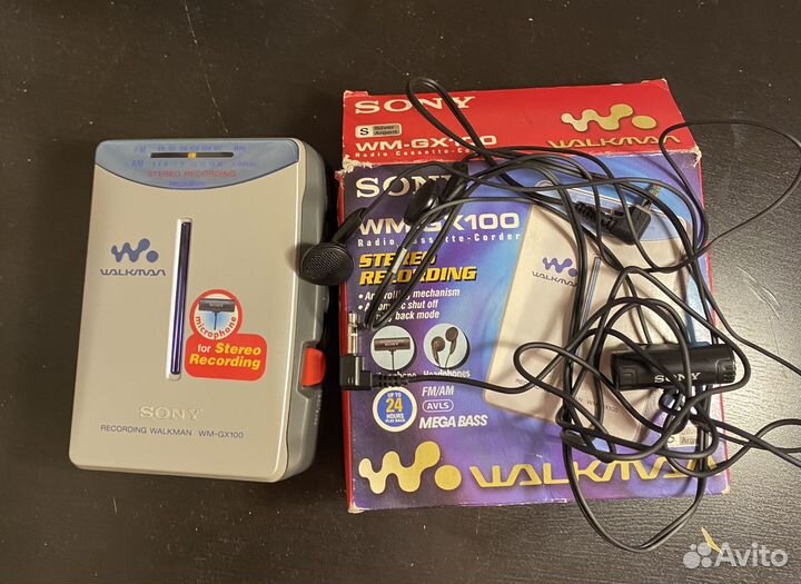 Кассетный плеер sony walkman wm-gx100