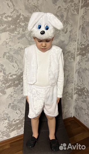 Новогодний карнавальный костюм зайчик прокат
