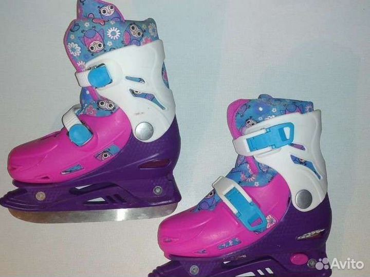 Коньки детские раздвижные для девочек