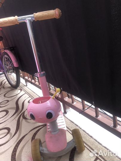 Самокат детский с сиденьем