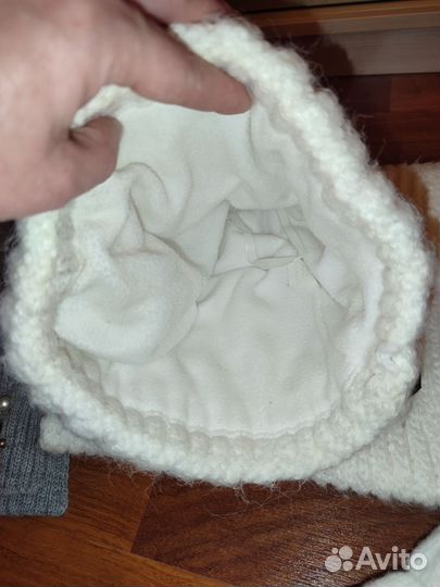 Комплект шапка шарф снуд варежки