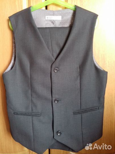 Школьная форма, классический костюм жилет и брюки