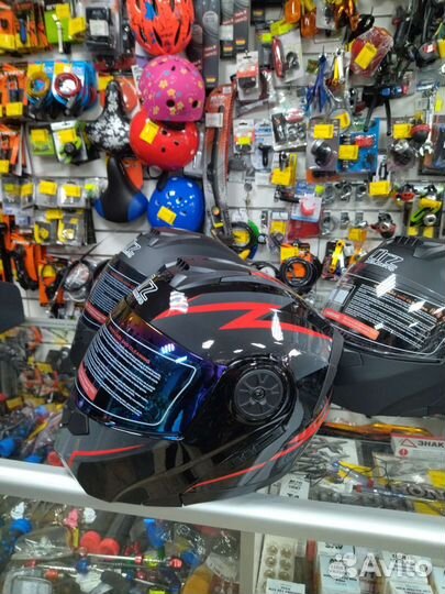 Шлем модуляр с очками ORZ