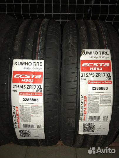 Kumho Ecsta HS52 215/45 R17 91W
