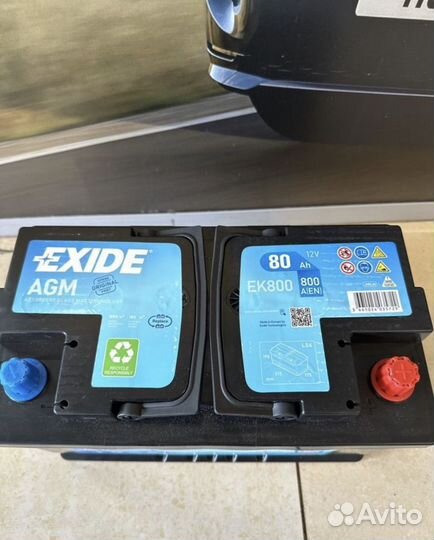 Акумулятор exide AGM EK800