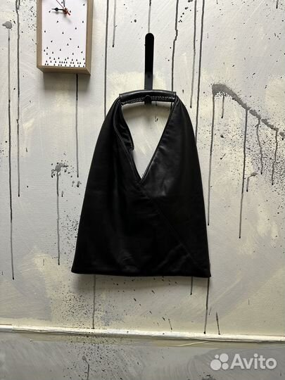 Сумка Maison Margiela Black Leather Logo Оригинал