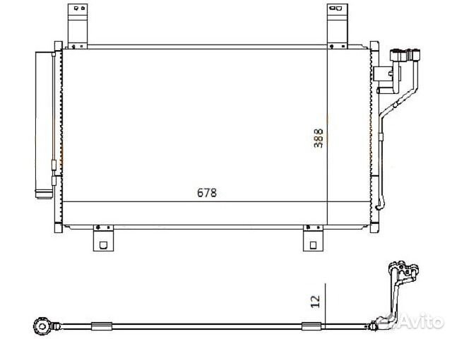 Радиатор кондиционера 3 (Axela) Cx-5 6 (Atenza)