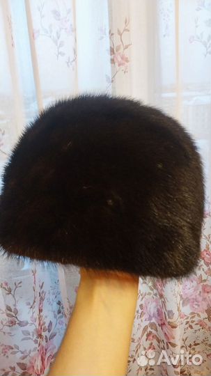 Шапка норковая женская 56