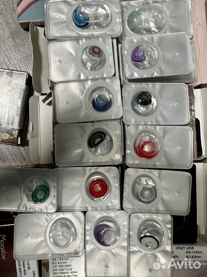 Цветные линзы не одноразовые новые