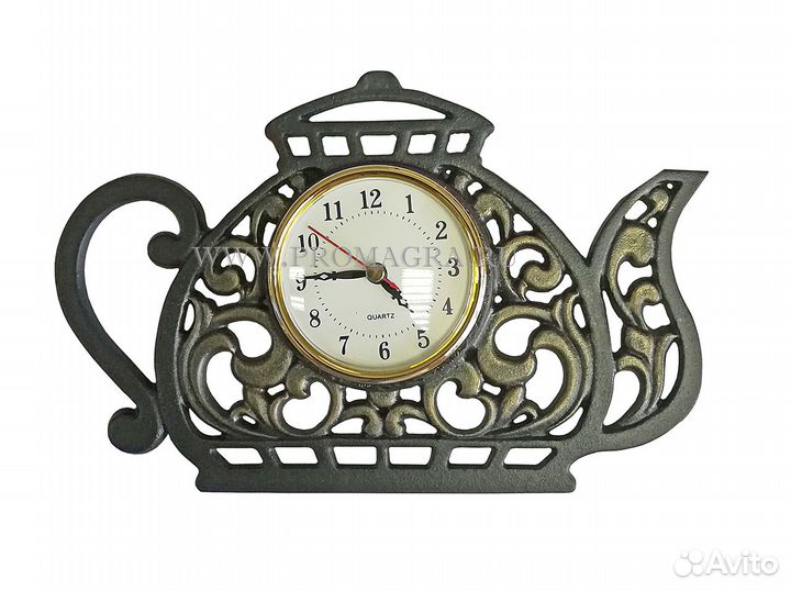 Художественное литье настенные часы 