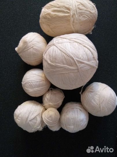 Нитки капроновые и хлопковые