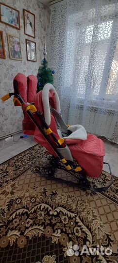 Детские санки коляска