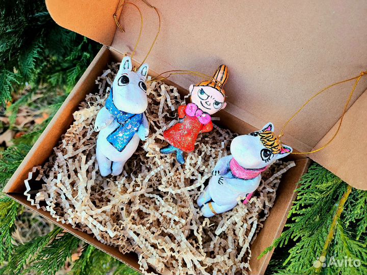 Елочные игрушки moomins