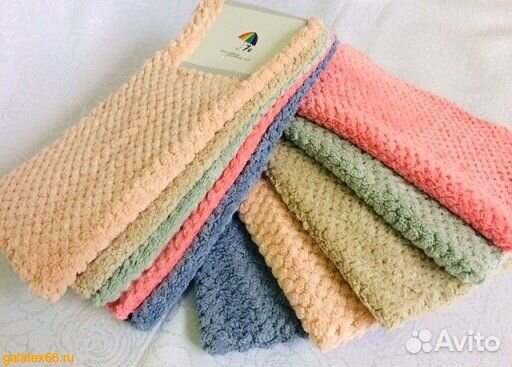 Комплект салфеток нежная микрофибра 5шт. 30х30