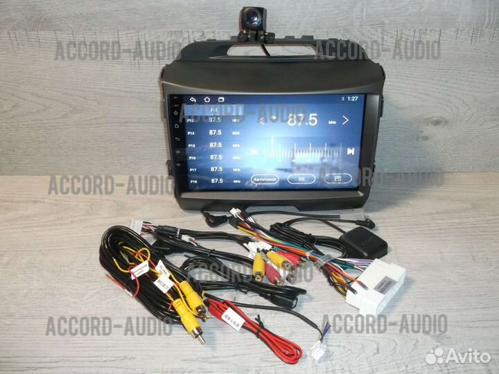 Магнитола 2DIN Kia Sportage Android с камерой GPS